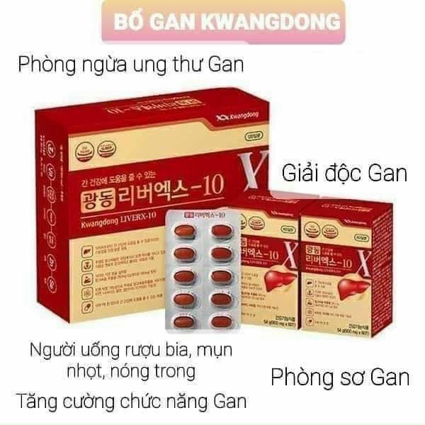 THUỐC BỔ GAN, GIẢI ĐỘC & MÁT GAN hãng Kwangdong HÀN QUỐC